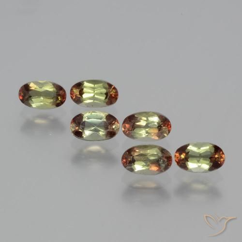 1.57ctw Naturale Multicolore Andalusite, Ovale, VS