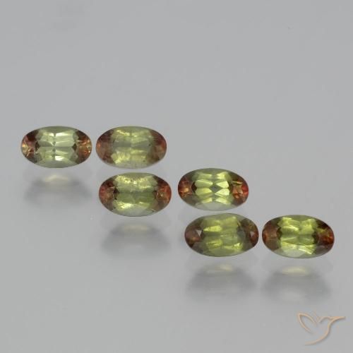 1.72ctw Naturale Multicolore Andalusite, Ovale, VS