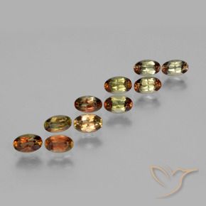 Gemme di Andalusite Multicolore naturale da 2.84 ct, Ovale, VS