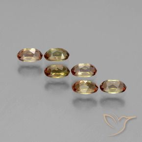 Andalusite naturale multicolore da 1,82 ct, taglio ovale, VS