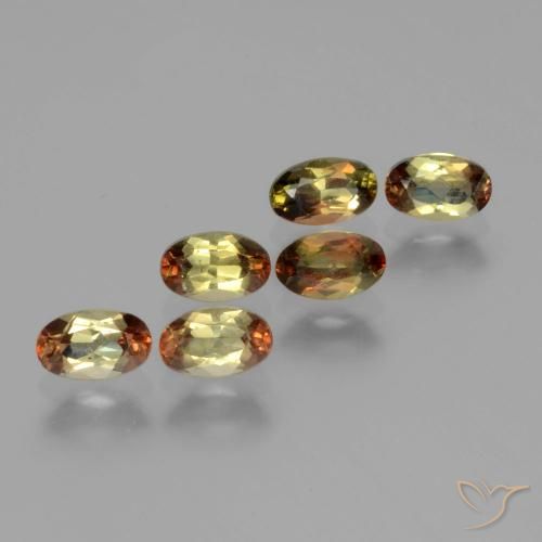 Gemme di Andalusite Multicolore naturale da 1.80 ct, Ovale, VS