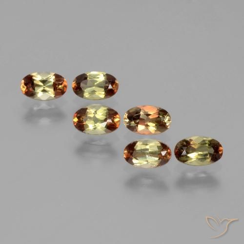 Gemme di Andalusite Multicolore naturale da 1.56 ct, Ovale, VS