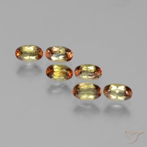 1.68ctw Naturale Multicolore Andalusite, Ovale, VS