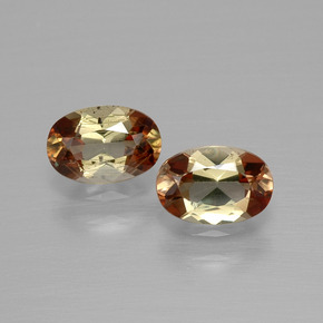 Gemme di Andalusite Multicolore naturale da  ct, Taglio ovale, VVS-VS