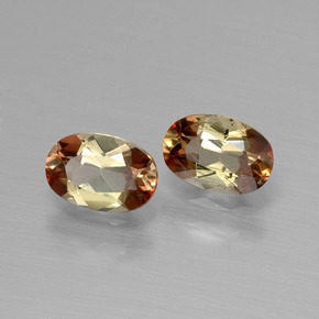 Gemme di Andalusite Multicolore naturale da  ct, Taglio ovale, VVS-VS