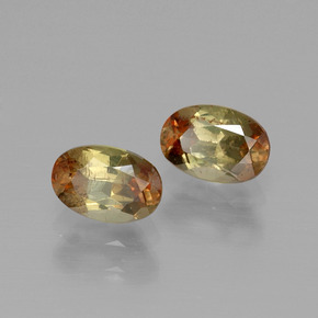 Gemme di Andalusite Multicolore naturale da  ct, Taglio ovale, VS