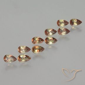 Gemme di Andalusite Multicolore naturale da 2.20 ct, Forma a pera, VS