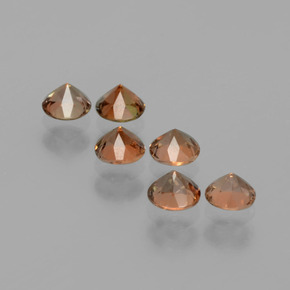 Andalusite naturale multicolore da 1,16 ct, taglio rotondo, VS