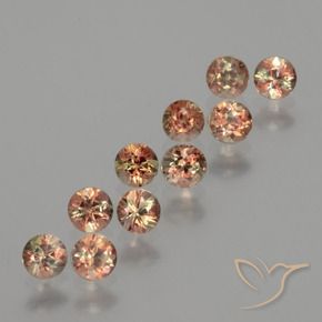 Gemme di Andalusite Multicolore naturale da 2.02 ct, Rotondo, VS