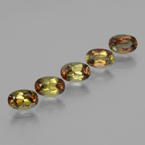 Gemme di Andalusite Multicolore naturale da  ct, Taglio ovale, VS