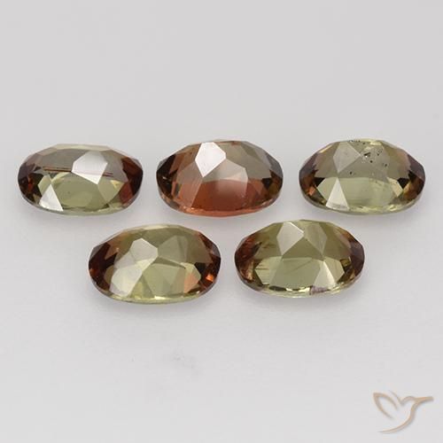Gemme di Andalusite Multicolore naturale da 2.06 ct, Ovale, VS