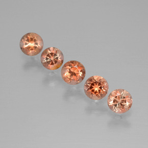 Gemme di Andalusite Multicolore naturale da 1.55 ct, Taglio rotondo, VS