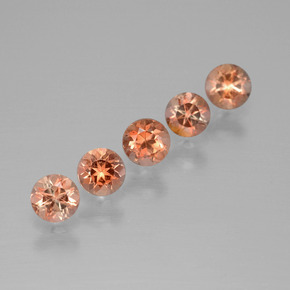 Gemme di Andalusite Multicolore naturale da 1.55 ct, Taglio rotondo, VS