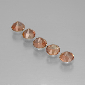 Gemme di Andalusite Multicolore naturale da 1.55 ct, Taglio rotondo, VS