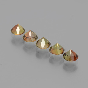 Gemme di Andalusite Multicolore naturale da 1.47 ct, Taglio rotondo, VS