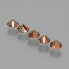 Gemme di Andalusite Multicolore naturale da 1.37 ct, Taglio rotondo, VS