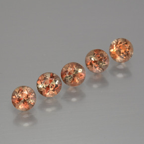 Gemme di Andalusite Multicolore naturale da 1.58 ct, Taglio rotondo, VS