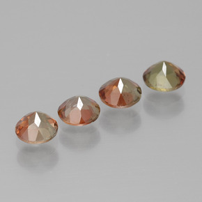 Gemme di Andalusite Multicolore naturale da 1.16 ct, Taglio rotondo, VS