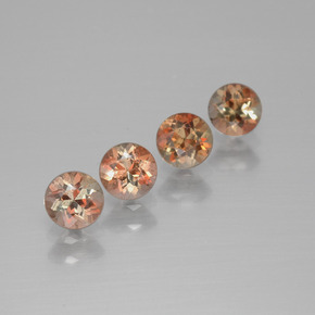 Gemme di Andalusite Multicolore naturale da  ct, Taglio rotondo, VS