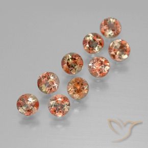 Gemme di Andalusite Multicolore naturale da 2.44 ct, Rotondo, VS