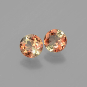 Gemme di Andalusite Multicolore naturale da  ct, Taglio rotondo, VS