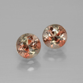 Gemme di Andalusite Multicolore naturale da  ct, Taglio rotondo, VS