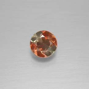 Andalusite Arancione marroncino naturale da 0.45 ct, Taglio rotondo, VS
