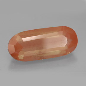 Andesina labradorite naturale arancione da 8,57 ct, forma fantasia, VVS