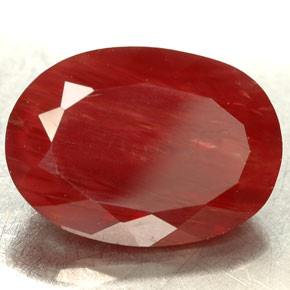 Andesina labradorite naturale rosso da 3,90 ct, taglio ovale, VVS-VS