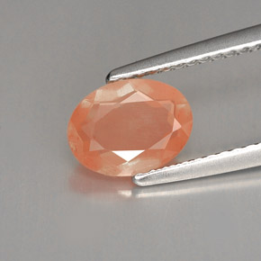 Andesina Labradorite Color champagne naturale da 1.11 ct, Taglio ovale, VVS