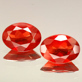 Gemme di Andesina Labradorite Rosso naturale da  ct, Taglio ovale, VVS