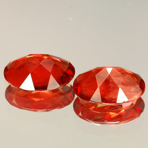 Gemme di Andesina Labradorite Rosso naturale da  ct, Taglio ovale, VVS