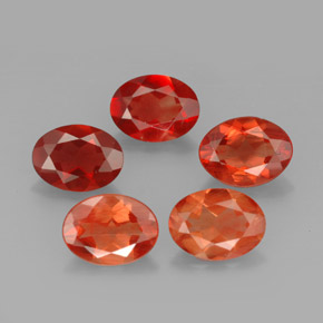 Gemme di Andesina Labradorite Rosso naturale da  ct, Taglio ovale, VVS