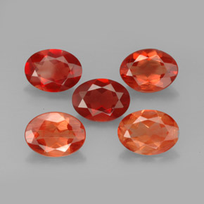 Gemme di Andesina Labradorite Rosso naturale da  ct, Taglio ovale, VVS
