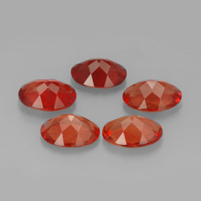 Gemme di Andesina Labradorite Rosso naturale da  ct, Taglio ovale, VVS