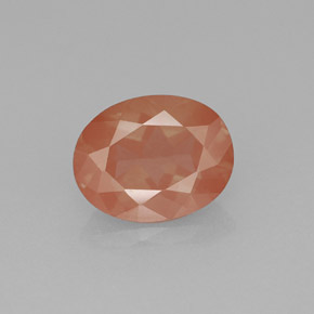 Andesina labradorite naturale rosso da 1,81 ct, taglio ovale, VVS
