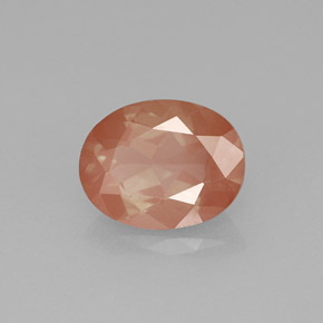 Andesina labradorite naturale rosso da 1,81 ct, taglio ovale, VVS