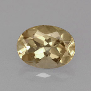 Andesina labradorite naturale giallo da 1,58 ct, taglio ovale, VVS-VS