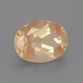 Andesina labradorite naturale rosso da 1,77 ct, taglio ovale, VVS