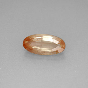 Andesina labradorite naturale rosso da 1,21 ct, taglio ovale, VVS