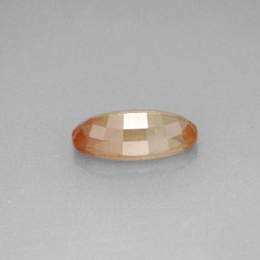 Andesina labradorite naturale rosso da 1,21 ct, taglio ovale, VVS