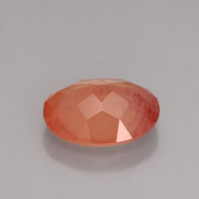 Andesina labradorite naturale arancione da 2,91 ct, taglio ovale, VVS