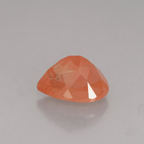 Andesina labradorite naturale arancione da 1,98 ct, taglio a pera, VVS