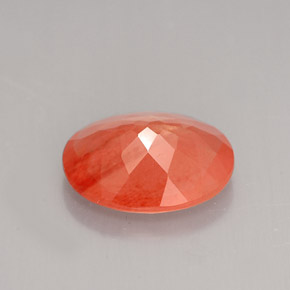 Andesina labradorite naturale rosso da 2,47 ct, taglio ovale, VVS