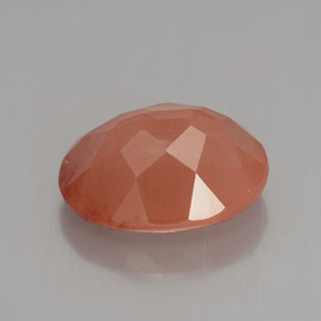 Andesina labradorite naturale arancione da 3,16 ct, taglio ovale, VVS