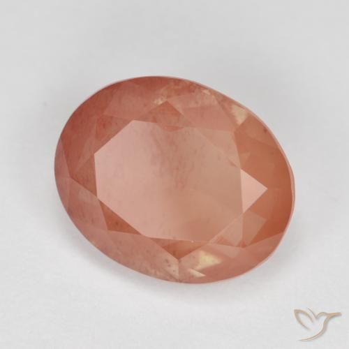 Andesina Labradorite Rosso medio naturale da 3.59 ct, Ovale, Trasparente