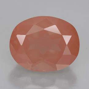 Andesina labradorite naturale arancione da 3,10 ct, taglio ovale, VVS