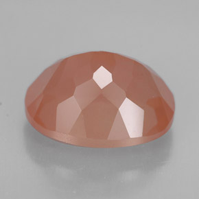 Andesina labradorite naturale arancione da 3,76 ct, taglio ovale, VVS