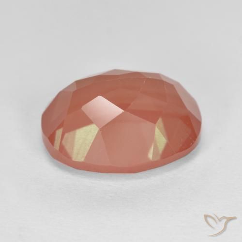 Andesina Labradorite Rosso medio naturale da 2.94 ct, Ovale, Traslucido