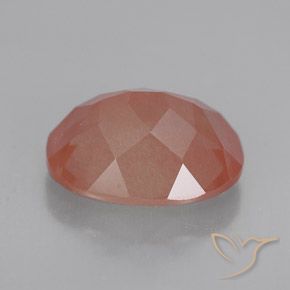 Andesina Labradorite Rosa medio naturale da 2.48 ct, Ovale, Trasparente